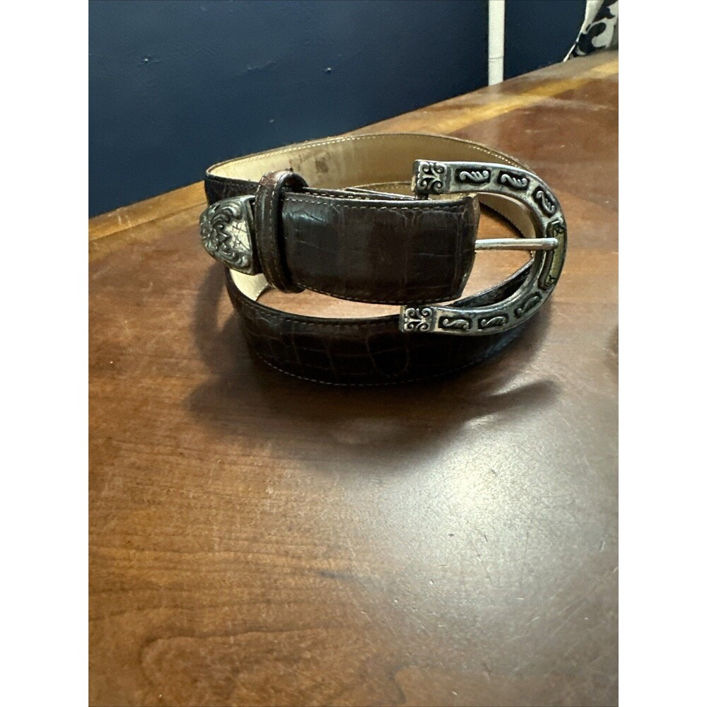 Brighton Leather Belt 1996 Vintage Made In USA M 24009 35X1.25